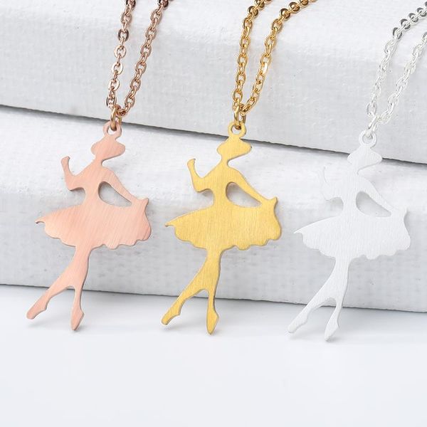 stainless steel origami ballet dance girl pendant necklace ballerina charm necklaces gold chain simple jewelry birthday gift, Silver
stainless steel origami ballet dance girl pendant necklace ballerina charm necklaces gold chain simple jewelry birthday gift, Silver