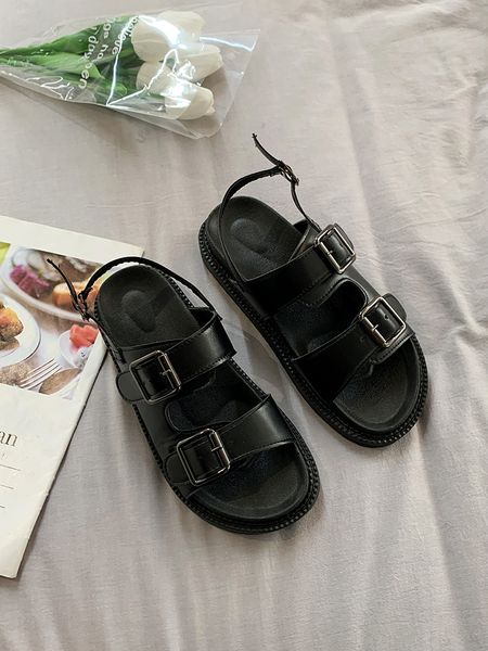 2022 sandals clear heels female shoe new fashion girls sports low beige comfort summer flat back strap rubber rome solid basic f, Black
2022 sandals clear heels female shoe new fashion girls sports low beige comfort summer flat back strap rubber rome solid basic f, Black