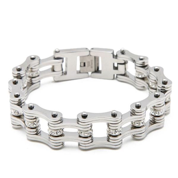 link, chain women bicycle punk color steel stainless bracelet bracelets jewelry gifts women's motorcycle, Black
link, chain women bicycle punk color steel stainless bracelet bracelets jewelry gifts women's motorcycle, Black