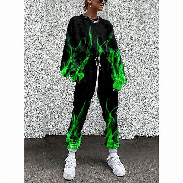 women's hoodies & sweatshirts flame print women clothing solid color long sleeve loose blouse pant autumn winter tracksuit outfit plus, Black
women's hoodies & sweatshirts flame print women clothing solid color long sleeve loose blouse pant autumn winter tracksuit outfit plus, Black