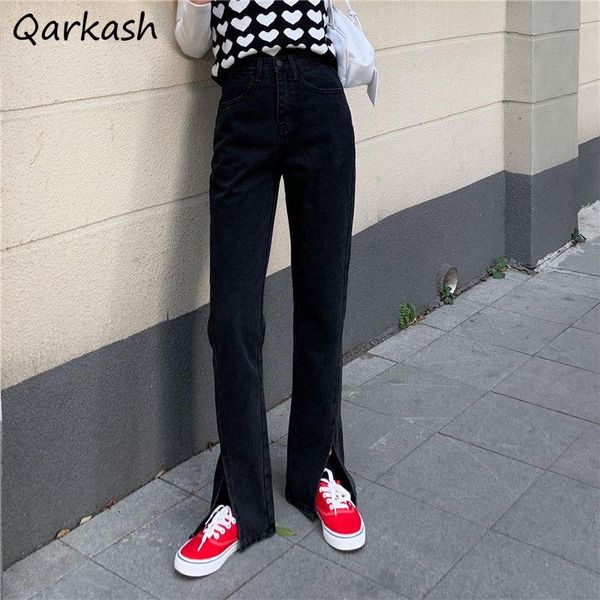 women's jeans women split high waist vintage design stylish harajuku streetwear all-match female casual washed trousers teens spring in, Blue
women's jeans women split high waist vintage design stylish harajuku streetwear all-match female casual washed trousers teens spring in, Blue