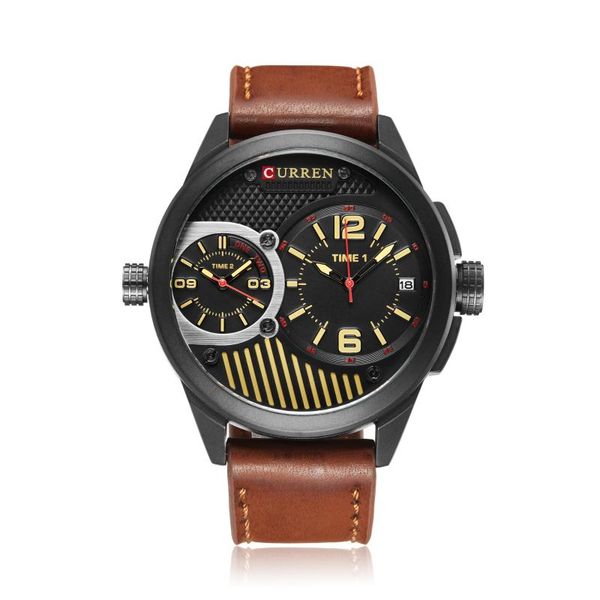 wristwatches 2021 student sports watch concept dual movement men's calendar casual waterproof belt quartz, Slivery;brown
wristwatches 2021 student sports watch concept dual movement men's calendar casual waterproof belt quartz, Slivery;brown