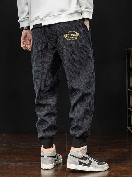 men's jeans black sports loose legged fashion brand large size fat and fattening mouth guard pants 6668, Blue
men's jeans black sports loose legged fashion brand large size fat and fattening mouth guard pants 6668, Blue
