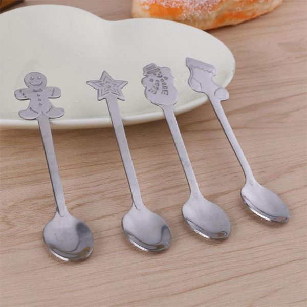 spoons 4 pcs/set creative stainless steel coffee dessert spoon tableware christmas decorations useful home kitchen accessories
spoons 4 pcs/set creative stainless steel coffee dessert spoon tableware christmas decorations useful home kitchen accessories