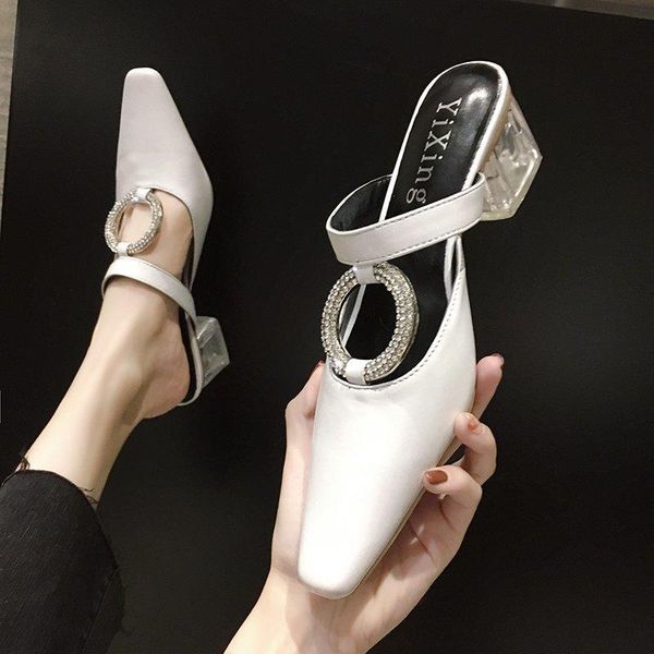 shoes women pumps summer crystal stiletto high heels fashion sandals buckle white slippers, Black
shoes women pumps summer crystal stiletto high heels fashion sandals buckle white slippers, Black