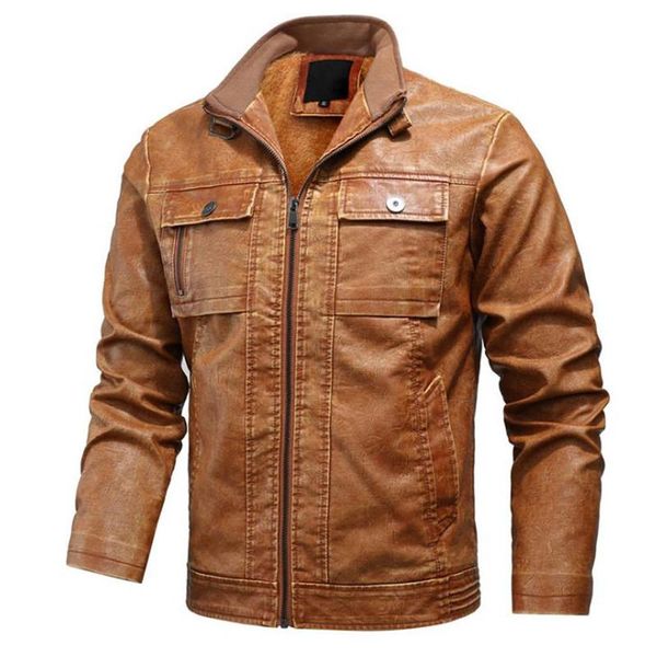 men's fur & faux leather jackets autumn winter pu motorcycle warm coat male clothing, Black
men's fur & faux leather jackets autumn winter pu motorcycle warm coat male clothing, Black