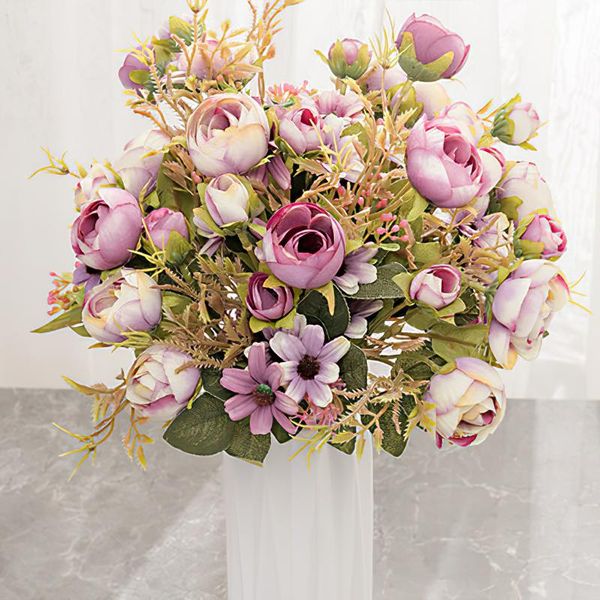 decorative flowers & wreaths artificial fake flower pot rose silk high end wedding party bride home table plant decoration single branch
decorative flowers & wreaths artificial fake flower pot rose silk high end wedding party bride home table plant decoration single branch