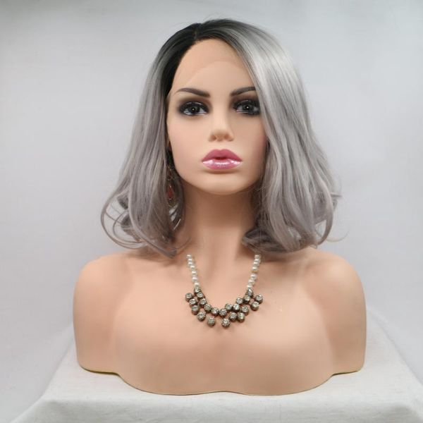 synthetic wigs baicheng ombre gray short wave bob lace front wig for black women with baby hair natural hairline daily
synthetic wigs baicheng ombre gray short wave bob lace front wig for black women with baby hair natural hairline daily