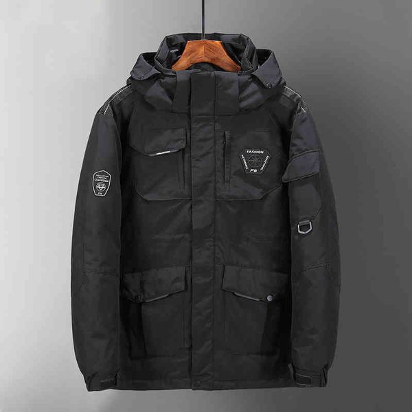 winter men's hooded jacket 2021 thick warm 90% white duck down windproof waterproof 3xl, Black
winter men's hooded jacket 2021 thick warm 90% white duck down windproof waterproof 3xl, Black