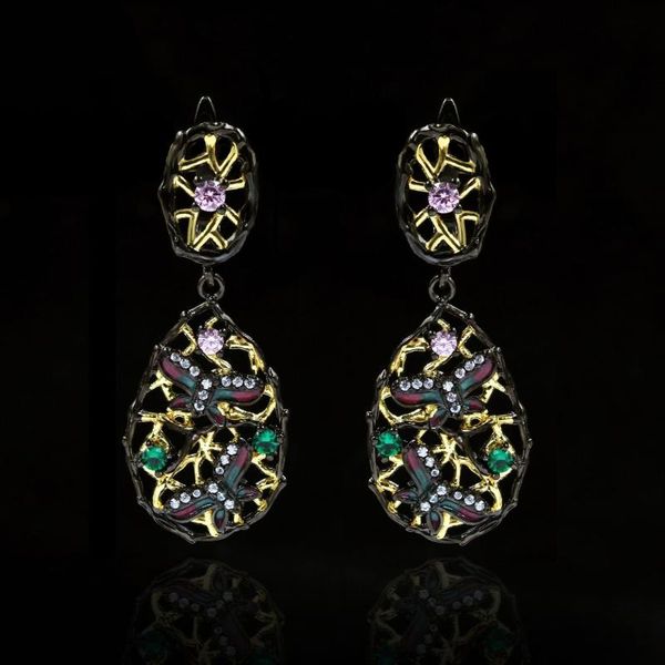 dangle & chandelier exquisite bohemian hollow leaf color zircon earrings butterfly dragonfly black gold style 925 silver ladies jewelry
dangle & chandelier exquisite bohemian hollow leaf color zircon earrings butterfly dragonfly black gold style 925 silver ladies jewelry