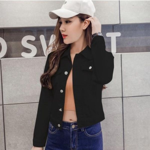 women's jackets long sleeved slim basic denim jacket candy color coats fashion single breasted lapel ladies 2021 spring and autumn, Black;brown
women's jackets long sleeved slim basic denim jacket candy color coats fashion single breasted lapel ladies 2021 spring and autumn, Black;brown