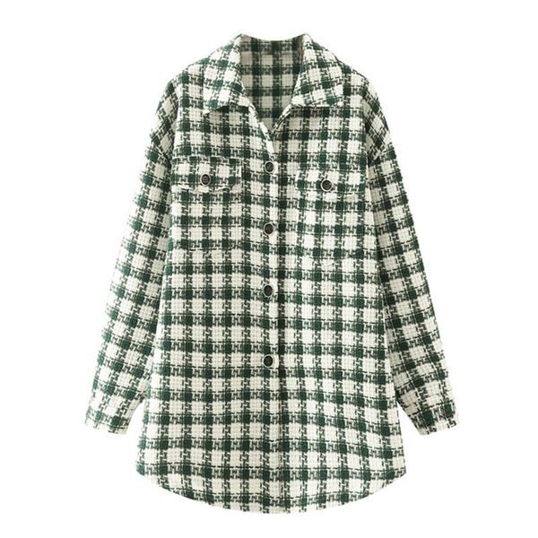 women's jackets yenkye 2021 women vintage plaid shirt jacket female lapel collar single breasted casual loose outerwear autumn casaco f, Black;brown
women's jackets yenkye 2021 women vintage plaid shirt jacket female lapel collar single breasted casual loose outerwear autumn casaco f, Black;brown