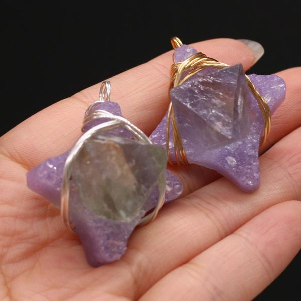 charms natural semi-precious stone pendant irregular purple crystal bud 33x40mm for jewelry making necklaces accessories gift, Bronze;silver
charms natural semi-precious stone pendant irregular purple crystal bud 33x40mm for jewelry making necklaces accessories gift, Bronze;silver