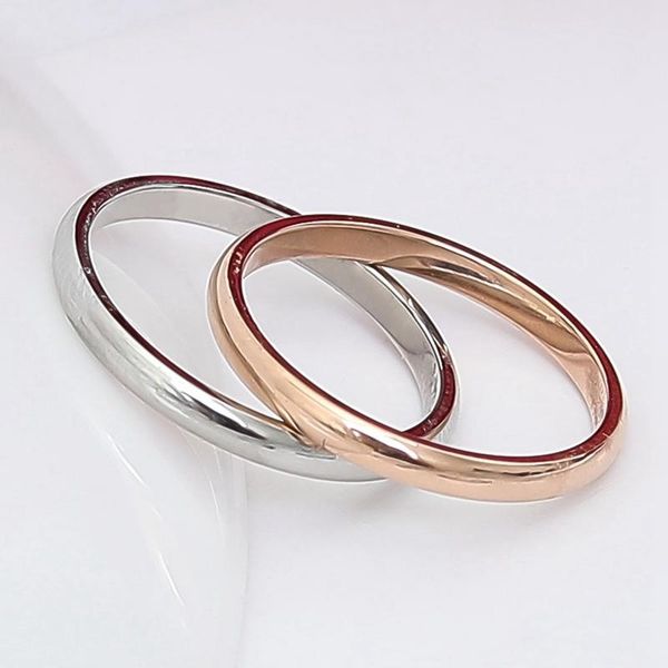 cluster rings titanium steel rose gold anti-allergy smooth simple wedding couples bijouterie for man or woman gift, Golden;silver
cluster rings titanium steel rose gold anti-allergy smooth simple wedding couples bijouterie for man or woman gift, Golden;silver