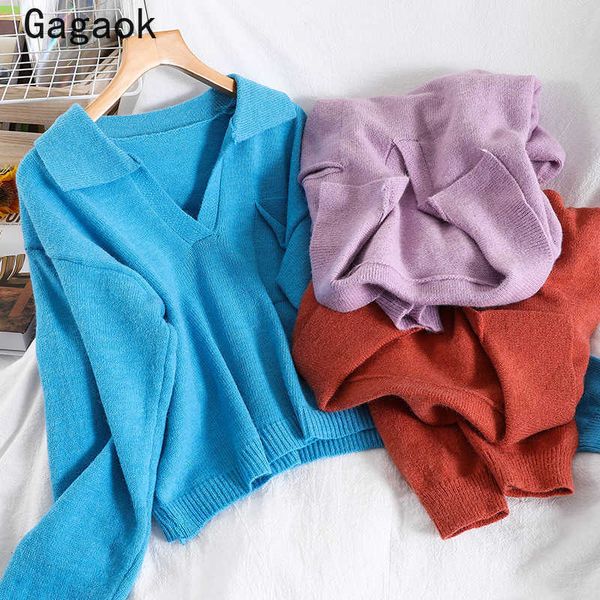 women simple knitted sweater spring autumn v-neck full solid korean sweaters loose casual fashion warm pullovers 210531, White;black
women simple knitted sweater spring autumn v-neck full solid korean sweaters loose casual fashion warm pullovers 210531, White;black