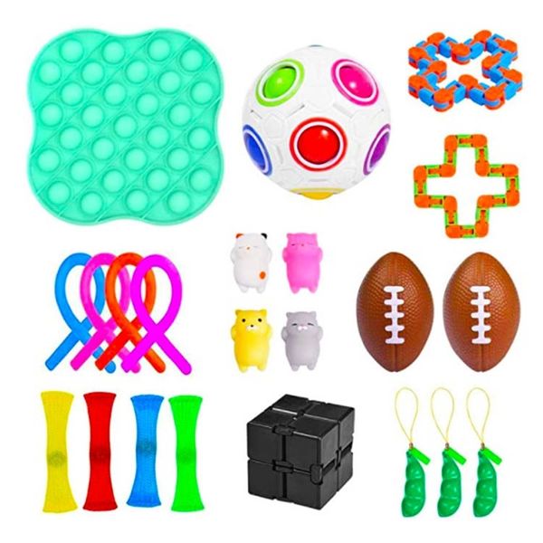 fidget decompression children's toy set deratization pioneer elastic rope rainbow rugby kneading ball chain
fidget decompression children's toy set deratization pioneer elastic rope rainbow rugby kneading ball chain