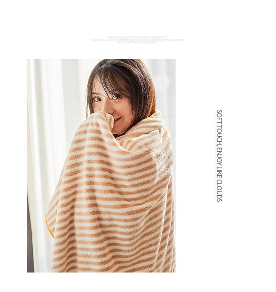 towel polyester and nylon coral fleece bath quick-drying women striped cationic edging 75x150cm
towel polyester and nylon coral fleece bath quick-drying women striped cationic edging 75x150cm