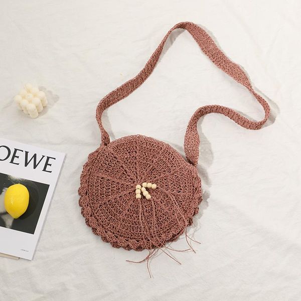 straw bag female round lace hand-woven literary forest wooden bead messenger vacation beach cross body
straw bag female round lace hand-woven literary forest wooden bead messenger vacation beach cross body