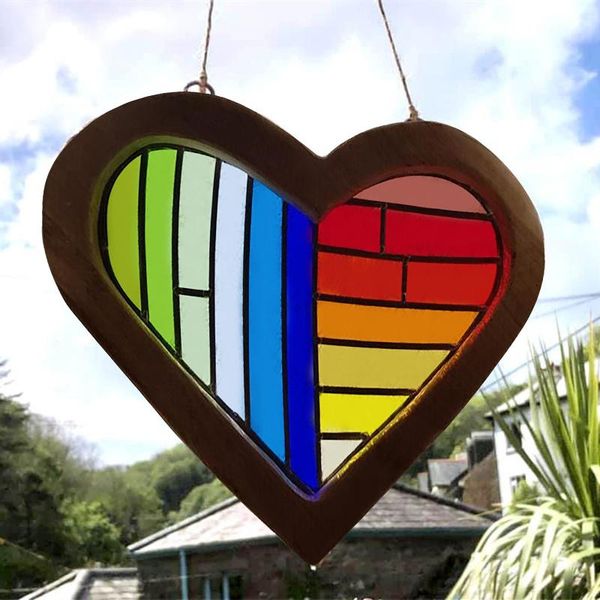 decorative objects & figurines wooden painted love ornament home decoration pendant rainbow heart wood tags hanging art decor for wall livin
decorative objects & figurines wooden painted love ornament home decoration pendant rainbow heart wood tags hanging art decor for wall livin