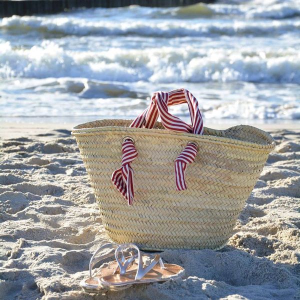 design hand 2021 french seaside holiday beach stripe straw lafite women's bag, Red;black
design hand 2021 french seaside holiday beach stripe straw lafite women's bag, Red;black