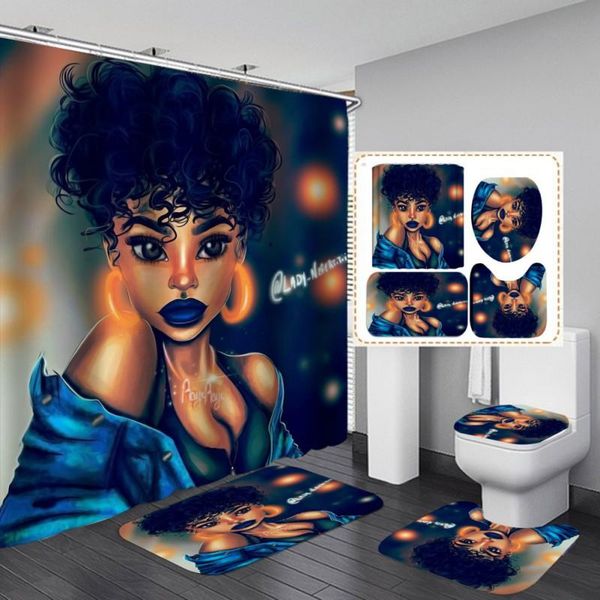 70.8*70.8 inch cartoon pattern shower curtain set + non-slip floor mat toilet seat u-shaped curtains
70.8*70.8 inch cartoon pattern shower curtain set + non-slip floor mat toilet seat u-shaped curtains