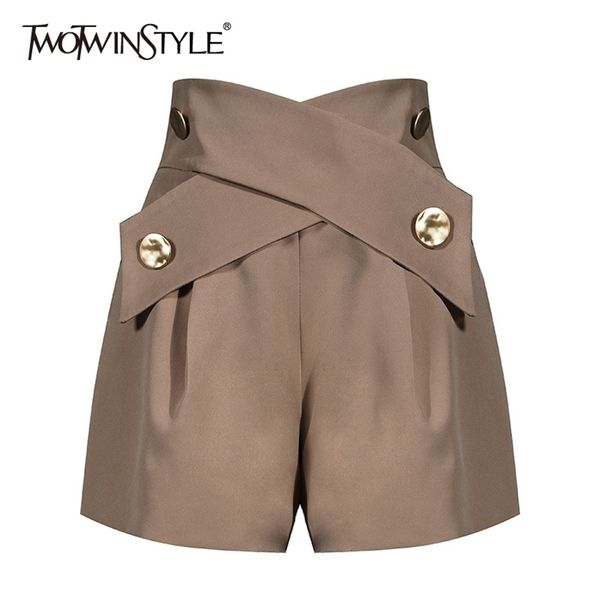 twotwinstyle elegant patchwork women shorts high waist asymmteircal hit color loose short pants for female clothes fashion 220307, White;black
twotwinstyle elegant patchwork women shorts high waist asymmteircal hit color loose short pants for female clothes fashion 220307, White;black