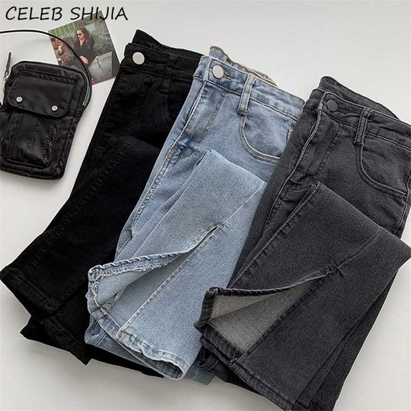 shijia split straight pants woman stretchy denim jeans black high waisted bottom harajuku summer female trousers 210927, Blue
shijia split straight pants woman stretchy denim jeans black high waisted bottom harajuku summer female trousers 210927, Blue