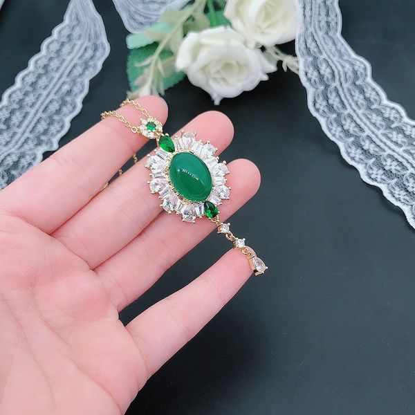 natural green jade flower pendant necklace 925 silver chalcedony amulet fashion jewelry gifts for women
natural green jade flower pendant necklace 925 silver chalcedony amulet fashion jewelry gifts for women