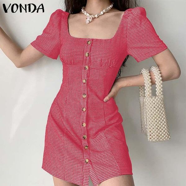 casual dresses bohemian short dress 2021 vonda autumn square collar mini women vestidos sleeve button up vintage plaid robe femme, Black;gray
casual dresses bohemian short dress 2021 vonda autumn square collar mini women vestidos sleeve button up vintage plaid robe femme, Black;gray