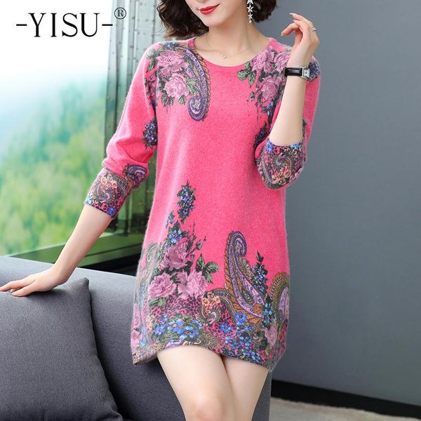 women's sweaters yisu autumn winter casual print sweater dress women o-neck long sleeve knitted loose jumper fashion printed, White;black
women's sweaters yisu autumn winter casual print sweater dress women o-neck long sleeve knitted loose jumper fashion printed, White;black