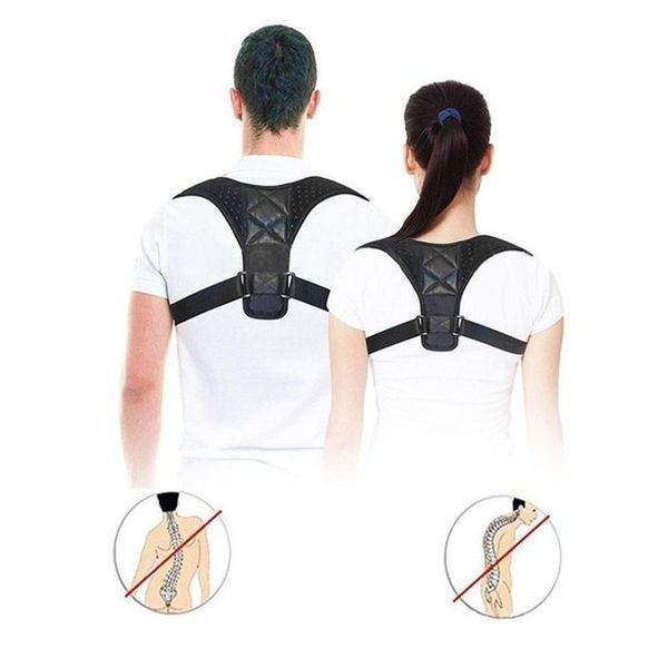 belts adjustable clavicle posture corrector men women upper back brace shoulder lumbar support belt corset correction, Black;brown
belts adjustable clavicle posture corrector men women upper back brace shoulder lumbar support belt corset correction, Black;brown