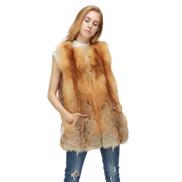 women's fur & faux 2021 real red vest medium long genuine jackets women gilet waistcoat coats lady, Black
women's fur & faux 2021 real red vest medium long genuine jackets women gilet waistcoat coats lady, Black