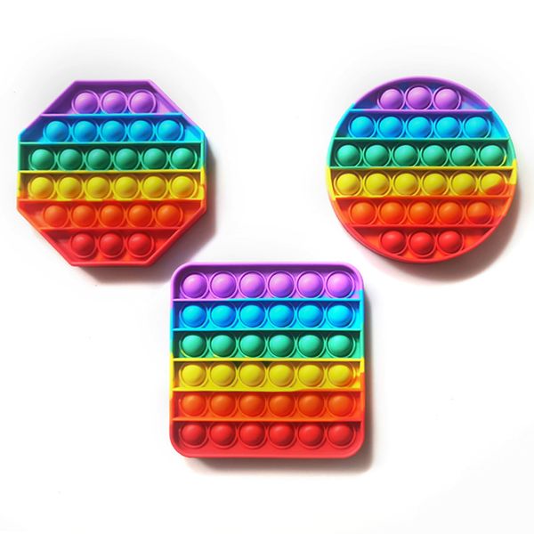 rainbow color bubble fidget sensory toy round square heart octagon silicone stress reliever playing board j015 20 pcs
rainbow color bubble fidget sensory toy round square heart octagon silicone stress reliever playing board j015 20 pcs