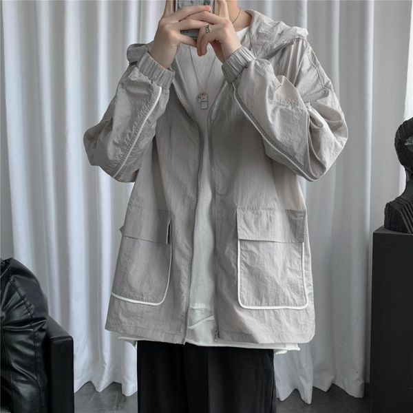 men's jackets summer sun protection clothing bomber jacket men fashion thin youth clothes casual pockets mens quick dry windbreaker, Black;brown
men's jackets summer sun protection clothing bomber jacket men fashion thin youth clothes casual pockets mens quick dry windbreaker, Black;brown