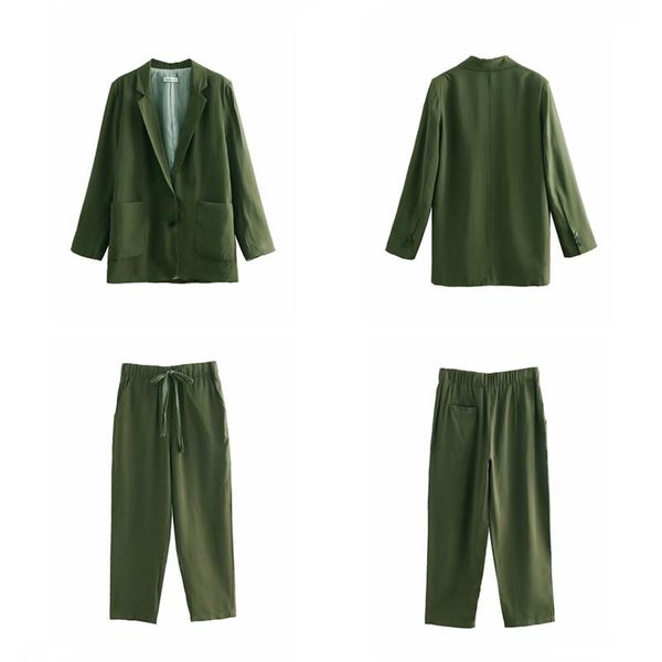 women's suit pants suits fashion loose jacket casual two-piece business wear two piece, White
women's suit pants suits fashion loose jacket casual two-piece business wear two piece, White