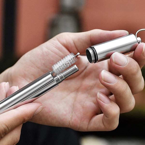 drinking straws stainless steel straw portable reusable folding with cleaning brush bar party supplies
drinking straws stainless steel straw portable reusable folding with cleaning brush bar party supplies