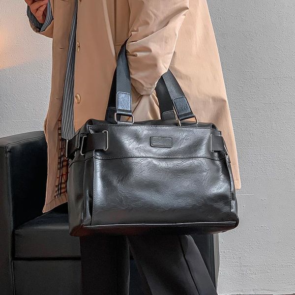 fashion casual men luggage travel handbag soft pu leather crossbody duffle bag male outdoor gym training pack duffel bags
fashion casual men luggage travel handbag soft pu leather crossbody duffle bag male outdoor gym training pack duffel bags