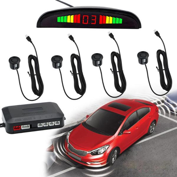 car auto parktronic led parking sensor radar with 4 sensors reverse backup monitor detector system kits rear view cameras&
car auto parktronic led parking sensor radar with 4 sensors reverse backup monitor detector system kits rear view cameras&