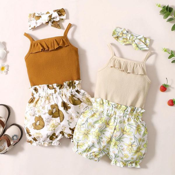clothing sets 12-18m summer born clothes baby girl sleeveless rib floral shorts headbands outfits set vetement filles, White
clothing sets 12-18m summer born clothes baby girl sleeveless rib floral shorts headbands outfits set vetement filles, White