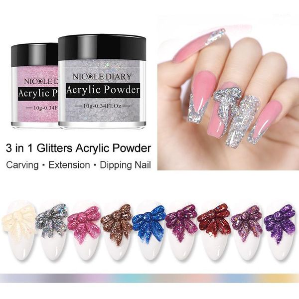 diary 10g nail dip powder pink white glitters acrylic extension carved flower art decoration1, Silver;gold
diary 10g nail dip powder pink white glitters acrylic extension carved flower art decoration1, Silver;gold