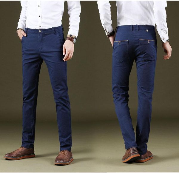 men's pants fashion casual elastic straigh trousers male brand long 6 color men 2021spring business, Black
men's pants fashion casual elastic straigh trousers male brand long 6 color men 2021spring business, Black