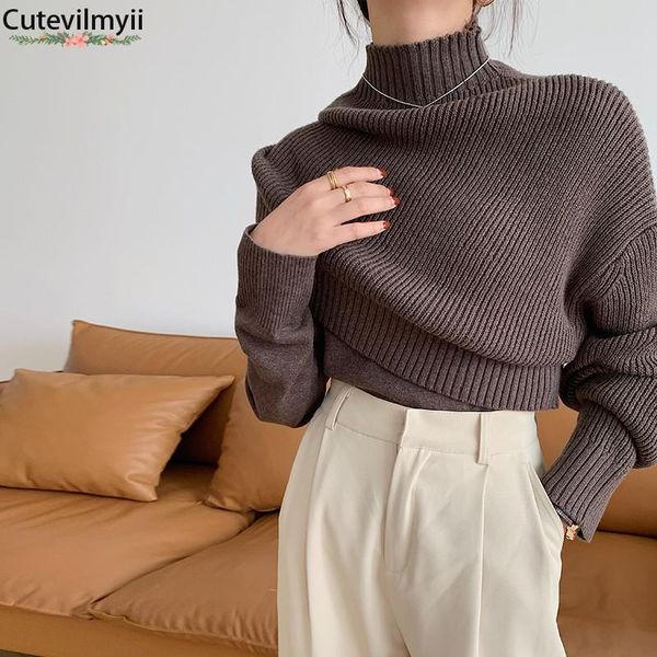 women's sweaters stretchy casual half turtleneck women knitted pullovers 2021 autumn winter fake 2 pieces female knitwear, White;black
women's sweaters stretchy casual half turtleneck women knitted pullovers 2021 autumn winter fake 2 pieces female knitwear, White;black