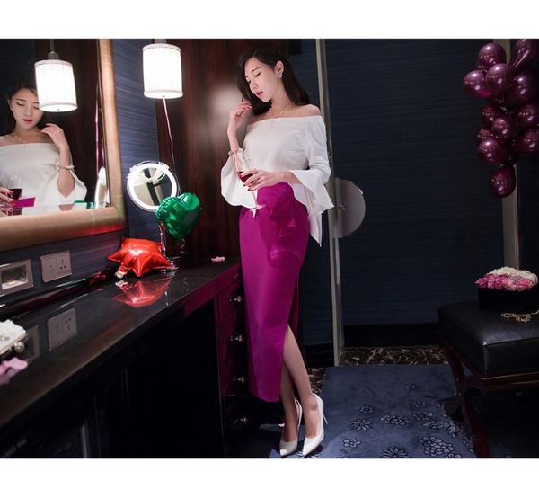 spring summer fashion women plus size 3xs-10xl slim fit bodycon maxi skirts ladies ruffle long side slit skirt, Black
spring summer fashion women plus size 3xs-10xl slim fit bodycon maxi skirts ladies ruffle long side slit skirt, Black