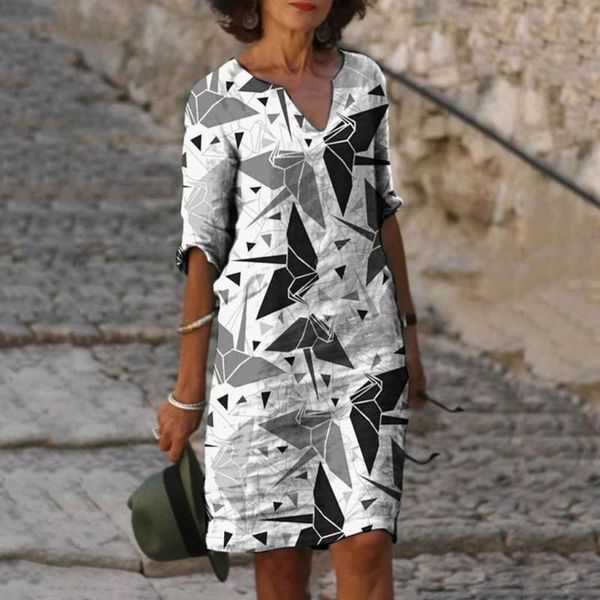 casual dresses dress women summer vintage fashion print plus size medium length long-sleeved v-neck vestido elegante mulher, Black;gray
casual dresses dress women summer vintage fashion print plus size medium length long-sleeved v-neck vestido elegante mulher, Black;gray
