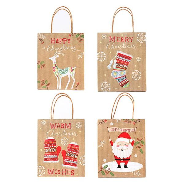 gift wrap 12pcs 23 x 18 10cm christmas bags kraft paper portable tote for party favors candies chocolate biscuits (random patt
gift wrap 12pcs 23 x 18 10cm christmas bags kraft paper portable tote for party favors candies chocolate biscuits (random patt
