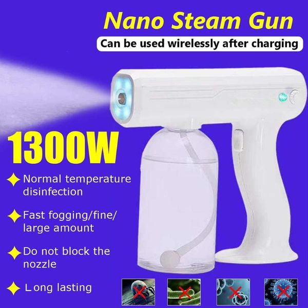 blue light nano steam gun atomizing fogger disinfection-sprayer wireless mixed vapor battery spray machine # watering equipments
blue light nano steam gun atomizing fogger disinfection-sprayer wireless mixed vapor battery spray machine # watering equipments