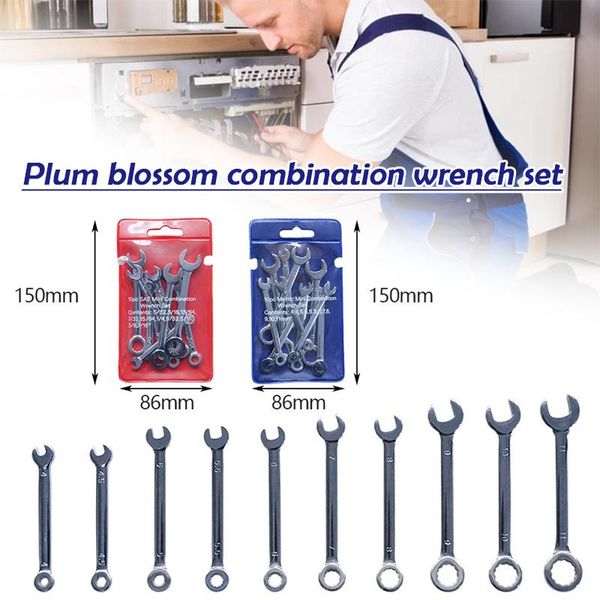 professional hand tool sets 10pcs combination wrench set tools wrenches chrome vanadium steel ratchet durable repair pr sale
professional hand tool sets 10pcs combination wrench set tools wrenches chrome vanadium steel ratchet durable repair pr sale