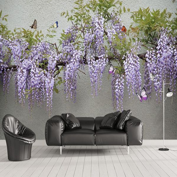wallpapers custom po wallpaper 3d stereo wisteria flower butterfly murals living room dining background wall cloth papel de parede
wallpapers custom po wallpaper 3d stereo wisteria flower butterfly murals living room dining background wall cloth papel de parede