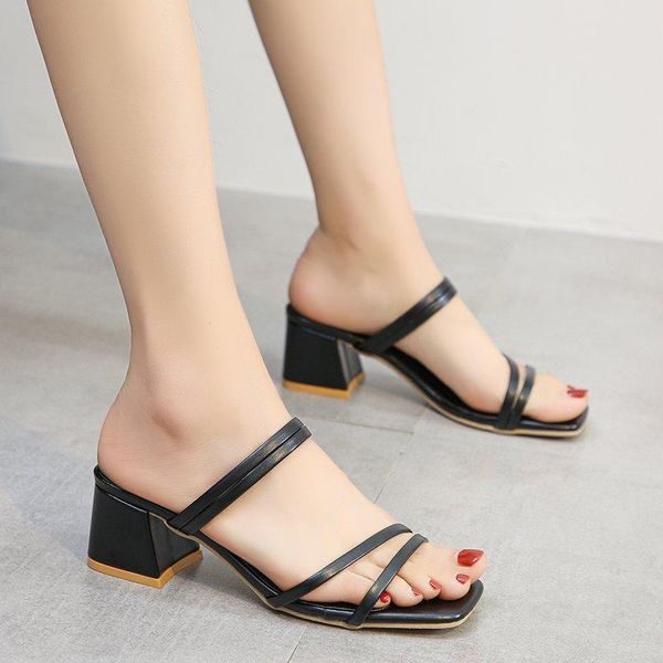 dress shoes 2021 summer women shoe high heels open toe slippers casual sandals fashion comfortable sandal zapatos mujer, Black
dress shoes 2021 summer women shoe high heels open toe slippers casual sandals fashion comfortable sandal zapatos mujer, Black