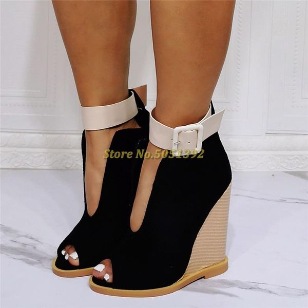 boots wedges ankle booties peep toe strap cut out black suede dress women shoes wooden heel manufacturer high
boots wedges ankle booties peep toe strap cut out black suede dress women shoes wooden heel manufacturer high